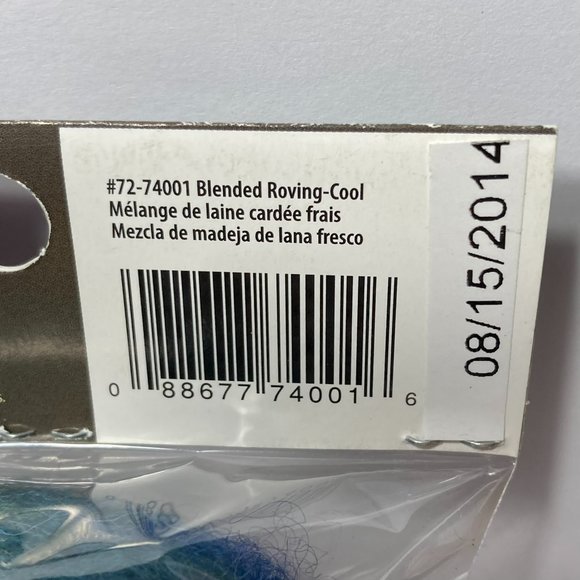 Dimensions FeltWorks Needle Felting Wool Roving Cool Blue Pencil Black 2 Packs - Picture 11 of 13